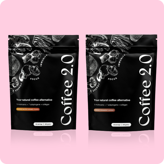 2x Coffee 2.0 (Kaffee & Gesalzenes Karamell + Kakao & Zimt)