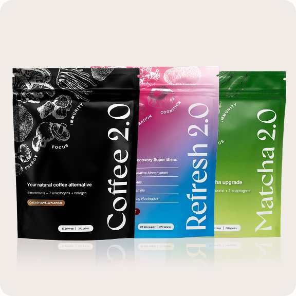 1x Matcha 2.0 + 1x Coffee 2.0 + 1x Refresh 2.0